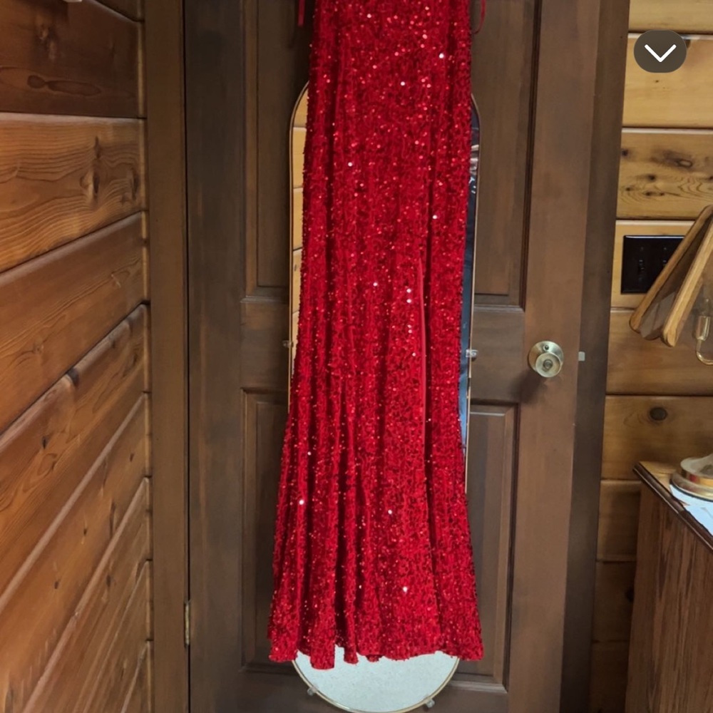Red Sequin Gown